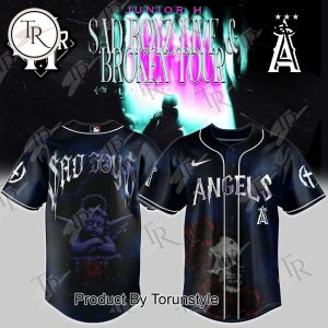 Los Angeles Angels X Junior H Tour AD BOYZ LIVE & BROKEN 2025 Special Edition Baseball Jersey
