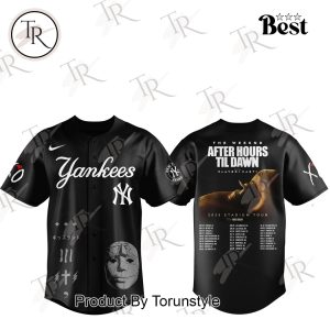 New York Yankees X The Weeknd After Hours Til Dawn Tour 2025 Baseball Jersey