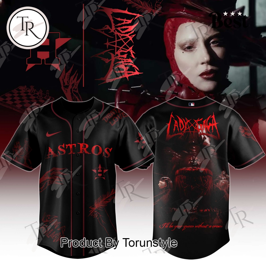 Houston Astros X Lady Gaga Limited Edition Baseball Jersey Houston Astros X Lady Gaga Limited Edition Baseball Jersey