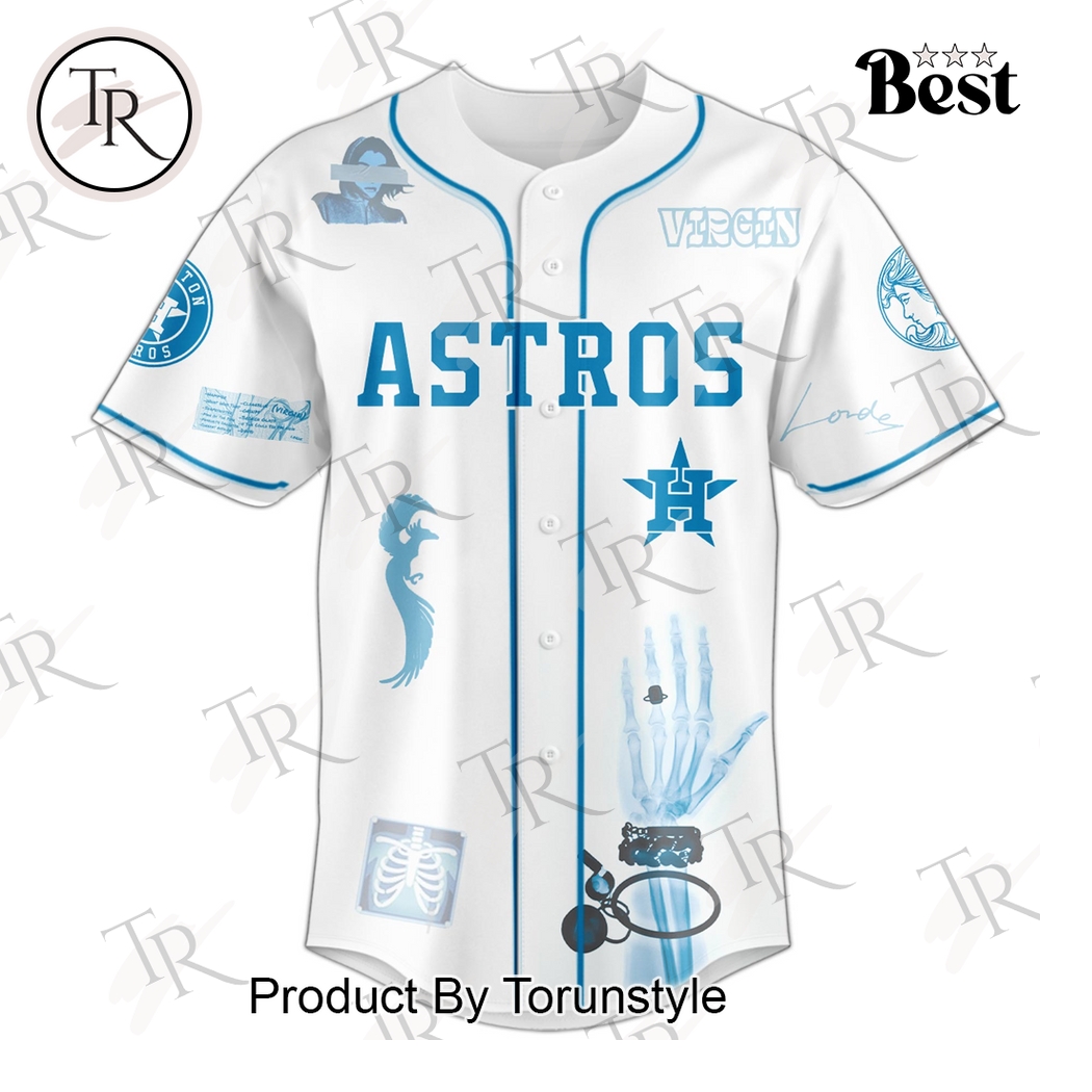 Houston Astros X Virgin Era Under The Skin 2025 White Baseball Jersey Houston Astros X Virgin Era Under The Skin 2025 White Baseball Jersey