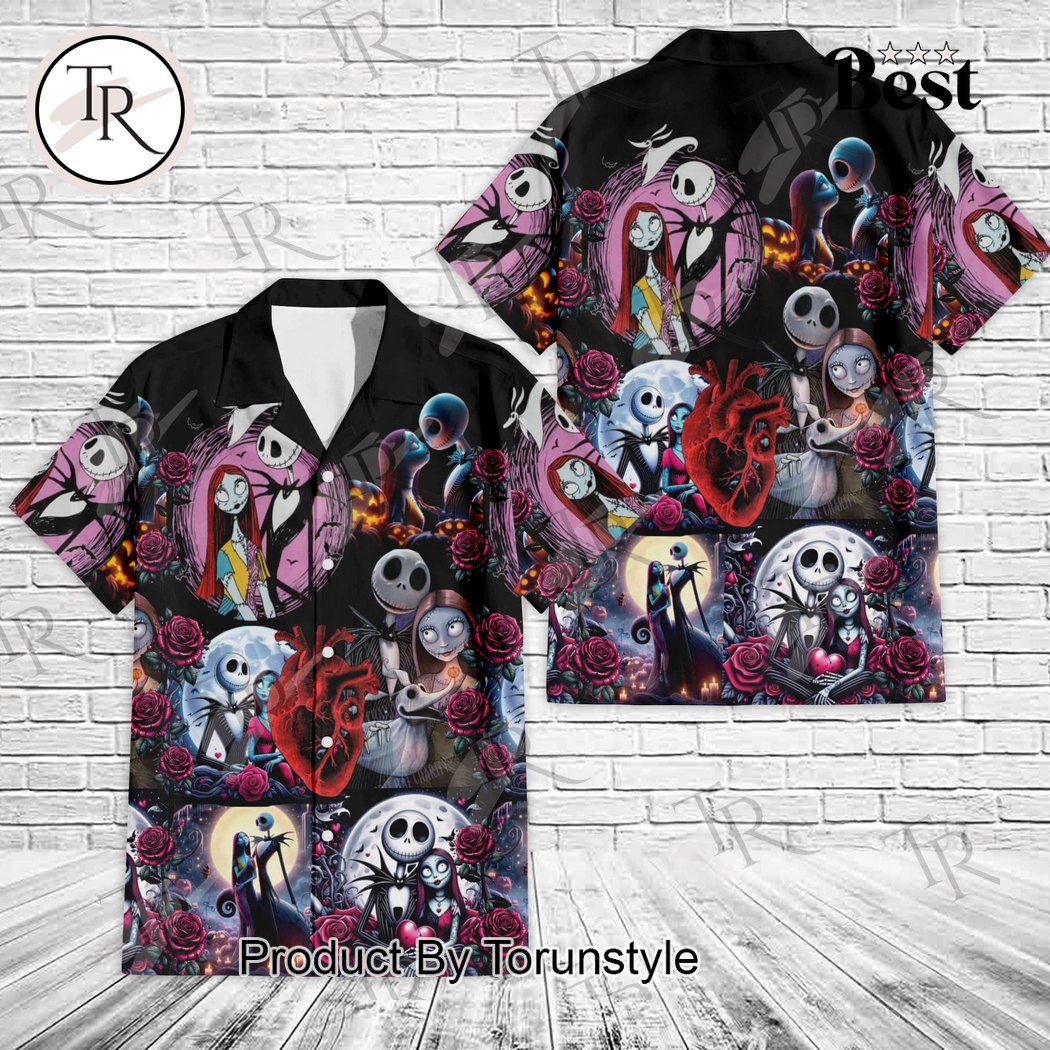 Jack and Sally The Nightmare Before Christmas Limited Edition Hawaiian Shirt Jack and Sally The Nightmare Before Christmas Limited Edition Hawaiian Shirt