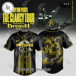 Los Angeles Dodgers X Twenty One Pilots The Clancy Tour: Breach 2025 Baseball Jersey