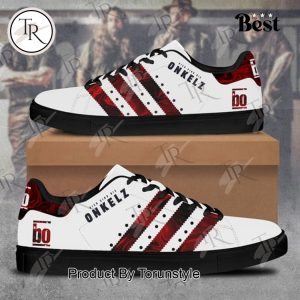 Onkelz Special Edition White With Red Stripes Stan Smith