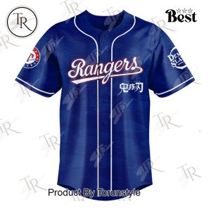 Texas Rangers X Demon Slayer 2025 Special Edition Baseball Jersey