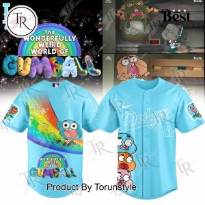 Los Angeles Dodgers X The Wonderfully Weird World of Gumball  Special Edition 2025 Baseball Jersey