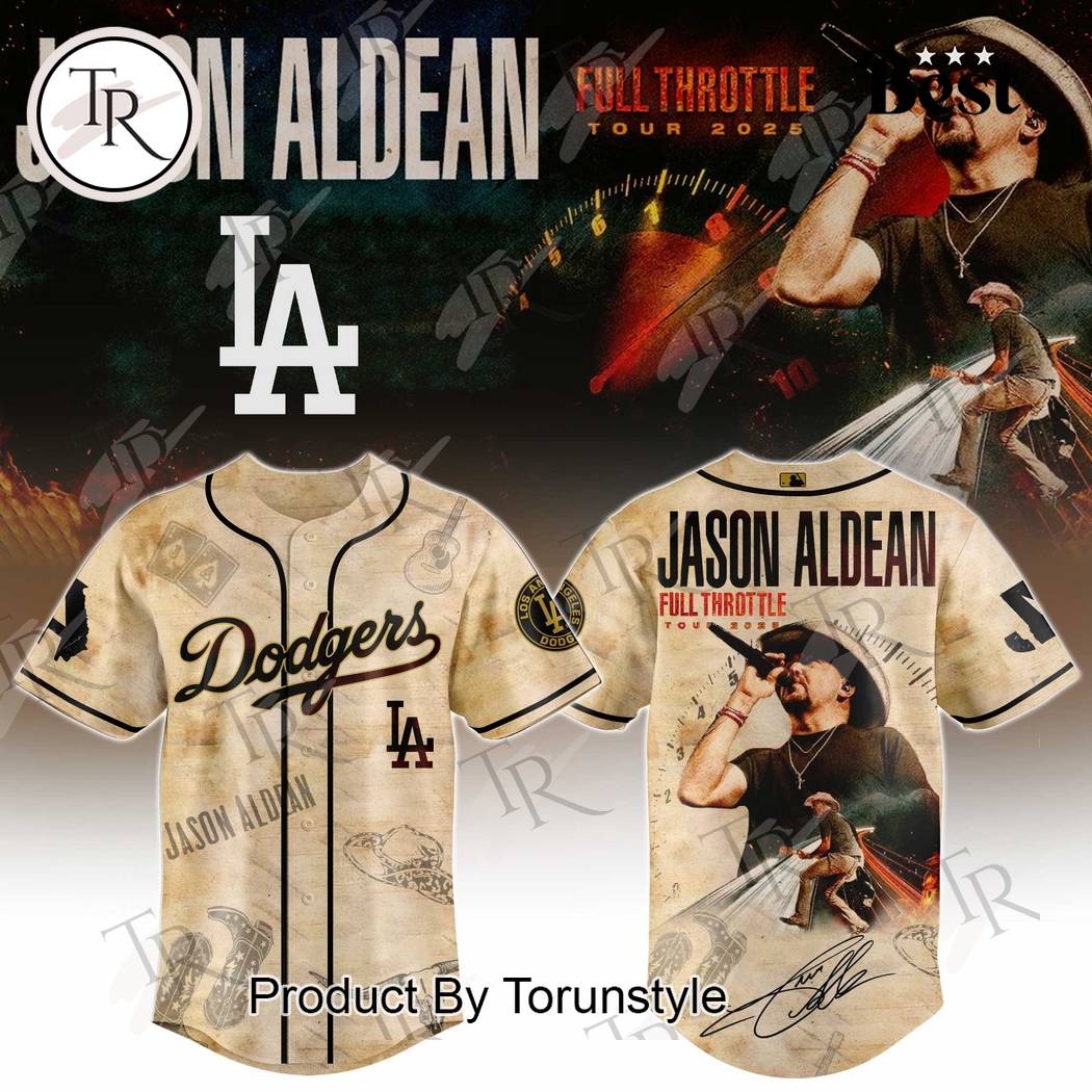 Los Angeles Dodgers X Jason Aldean Limited Edition 2025 Baseball Jersey Los Angeles Dodgers X Jason Aldean Limited Edition 2025 Baseball Jersey
