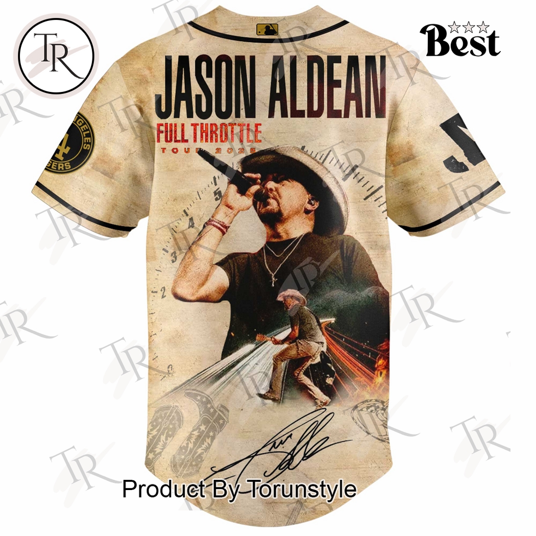 Los Angeles Dodgers X Jason Aldean Limited Edition 2025 Baseball Jersey Los Angeles Dodgers X Jason Aldean Limited Edition 2025 Baseball Jersey