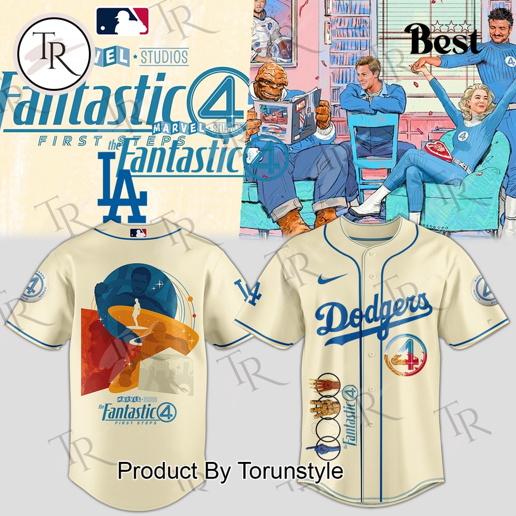 Los Angeles Dodgers X The Fantastic Four Firtst Steps 2025 Baseball Jersey Los Angeles Dodgers X The Fantastic Four Firtst Steps 2025 Baseball Jersey