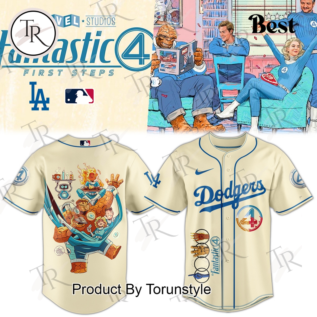 Los Angeles Dodgers X The Fantastic Four Firtst Steps 2025 Special Edition Baseball Jersey Los Angeles Dodgers X The Fantastic Four Firtst Steps 2025 Special Edition Baseball Jersey