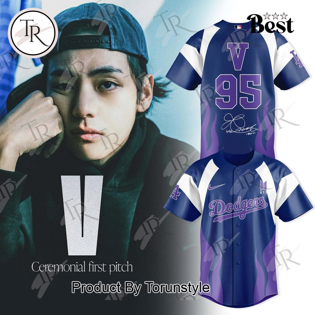 Los Angeles Dodgers X V95 Kim Tae-hyung Blue Edition Baseball Jersey Los Angeles Dodgers X V95 Kim Tae-hyung Blue Edition Baseball Jersey