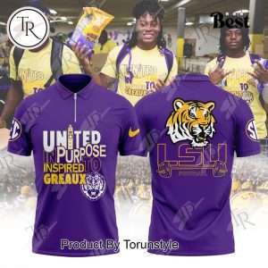 LSU Football “United in Purpose” Polo Shirt – Premium Design and Comfort