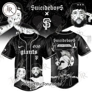 San Francisco Giants X Suicideboys Tour 2025 GreyDay Baseball Jersey