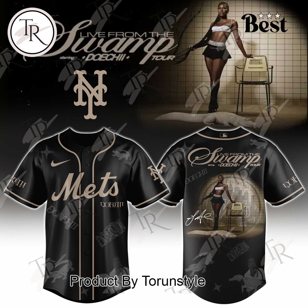 New York Mets X Doechii Live From the Swamp Tour 2025 Special Edition Baseball Jersey New York Mets X Doechii Live From the Swamp Tour 2025 Special Edition Baseball Jersey