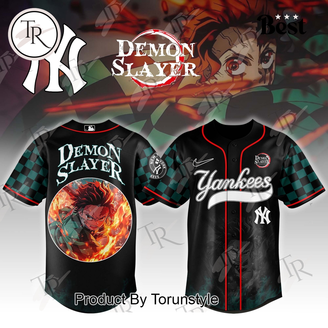 New York Yankees X DEMON SLAYER Tanjiro Limited Edition 2025 Baseball Jersey New York Yankees X DEMON SLAYER Tanjiro Limited Edition 2025 Baseball Jersey