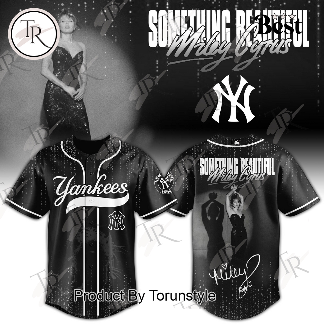 New York Yankees X Miley Cyrus Something Beautiful Album Limited Edition Baseball Jersey New York Yankees X Miley Cyrus Something Beautiful Album Limited Edition Baseball Jersey