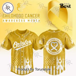 MLB Baltimore Orioles X Childhood Cancer Awareness Month 2025 Baseball Jersey