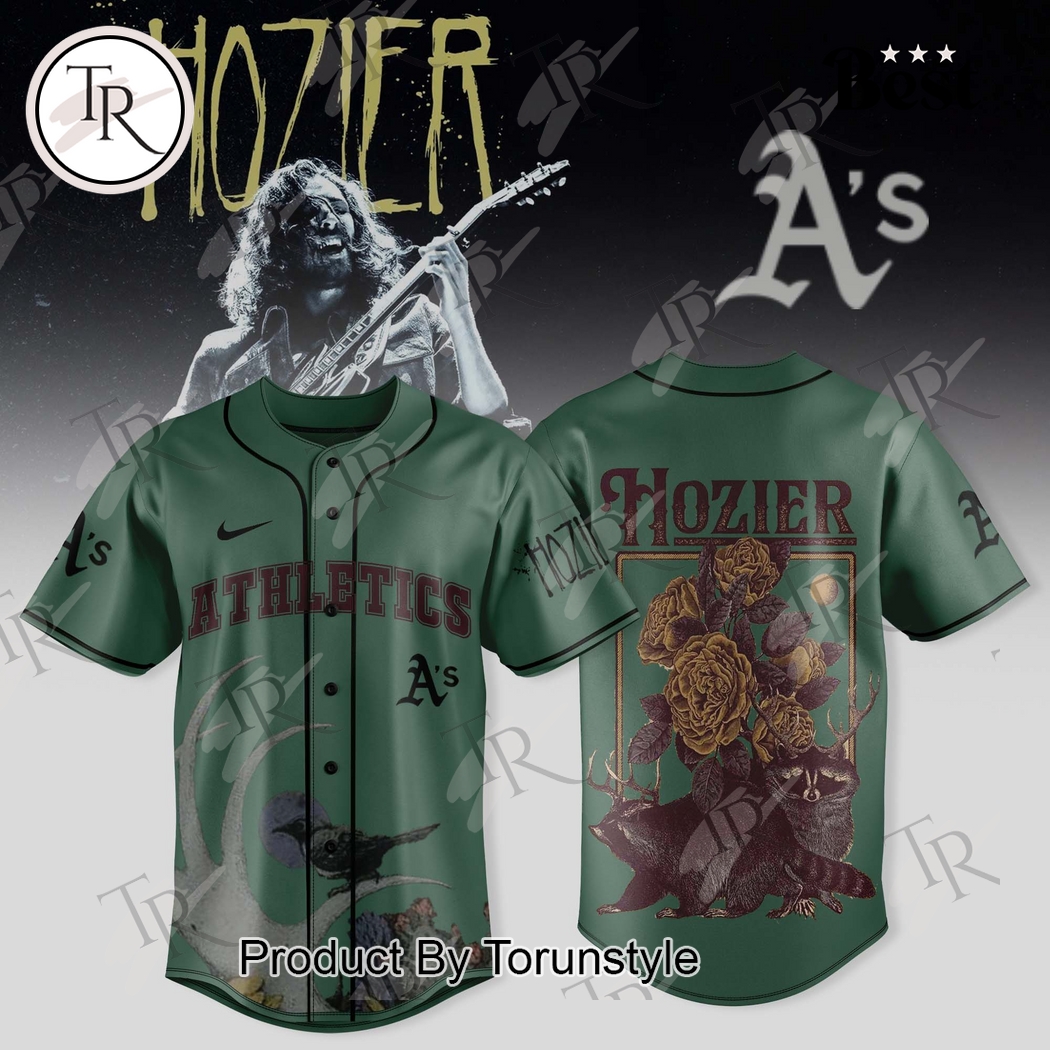 Oakland Athletics X Hozier Unreal Unearth Album Limited Edition 2025 Baseball Jersey Oakland Athletics X Hozier Unreal Unearth Album Limited Edition 2025 Baseball Jersey