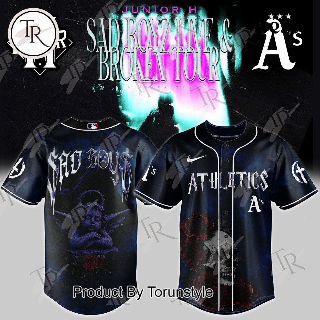 Oakland Athletics X Junior H Tour AD BOYZ LIVE & BROKEN 2025 Special Edition Baseball Jersey Oakland Athletics X Junior H Tour AD BOYZ LIVE & BROKEN 2025 Special Edition Baseball Jersey