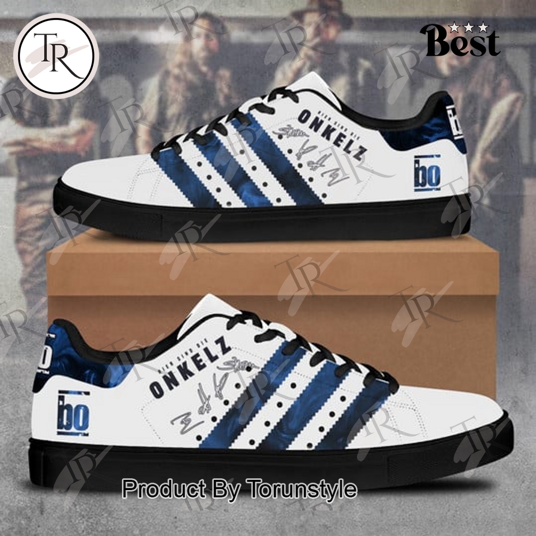 Onkelz Special Edition White With Blue Stripes Stan Smith Onkelz Special Edition White With Blue Stripes Stan Smith