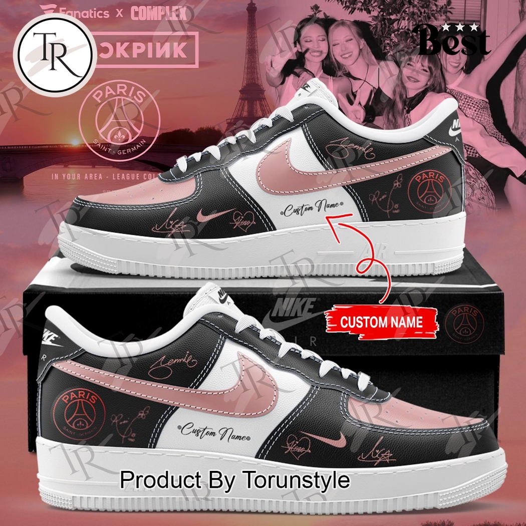 Paris Saint-Germain X BLACKPINK Custom Name Limited Edition 2025 Air Force 1 Sneakers Paris Saint-Germain X BLACKPINK Custom Name Limited Edition 2025 Air Force 1 Sneakers
