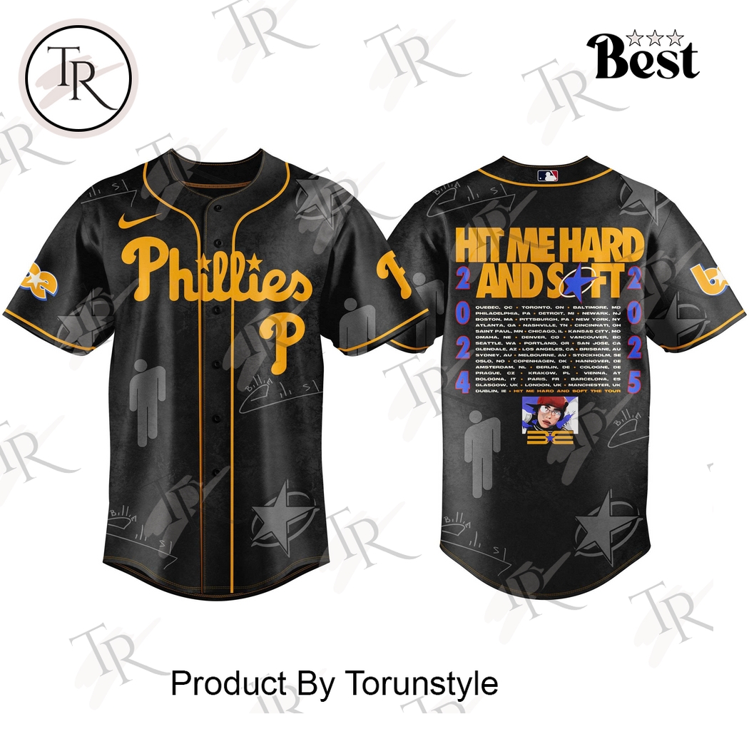 Philadelphia Phillies X Billie Eilish Hit Me Hard and Soft Limited Edition Baseball Jersey Philadelphia Phillies X Billie Eilish Hit Me Hard and Soft Limited Edition Baseball Jersey