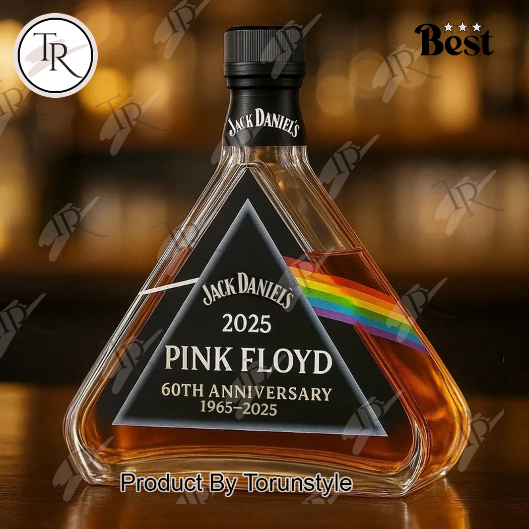 Pink Floyd 60th Anniversary 1965-2025 Limited Edition Whiskey Bottle Pink Floyd 60th Anniversary 1965-2025 Limited Edition Whiskey Bottle