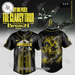 Los Angeles Angels X Twenty One Pilots The Clancy Tour: Breach 2025 Baseball Jersey