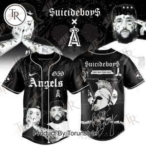 Los Angeles Angels X Suicideboys Tour 2025 GreyDay Baseball Jersey