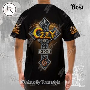 In Memory Of 1948-2025 Prince Of Darkness Forever Ozzy Osbourne Baseball Jersey