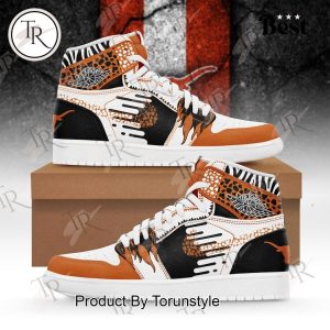 Texas Longhorns Football Team Limited Edition Air Jordan 1 Hightop Shoes