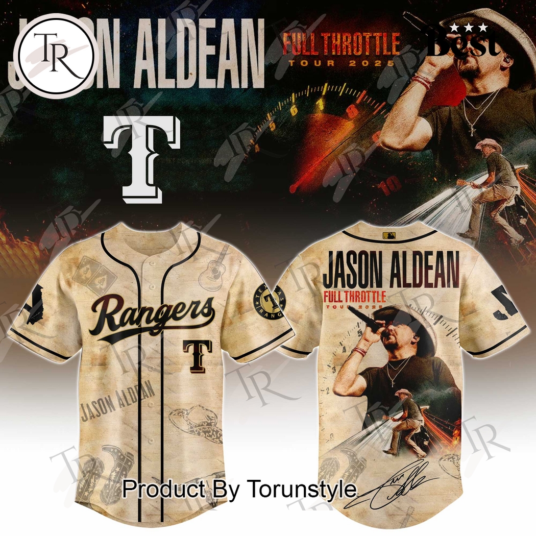 Texas Rangers X Jason Aldean Limited Edition 2025 Baseball Jersey Texas Rangers X Jason Aldean Limited Edition 2025 Baseball Jersey
