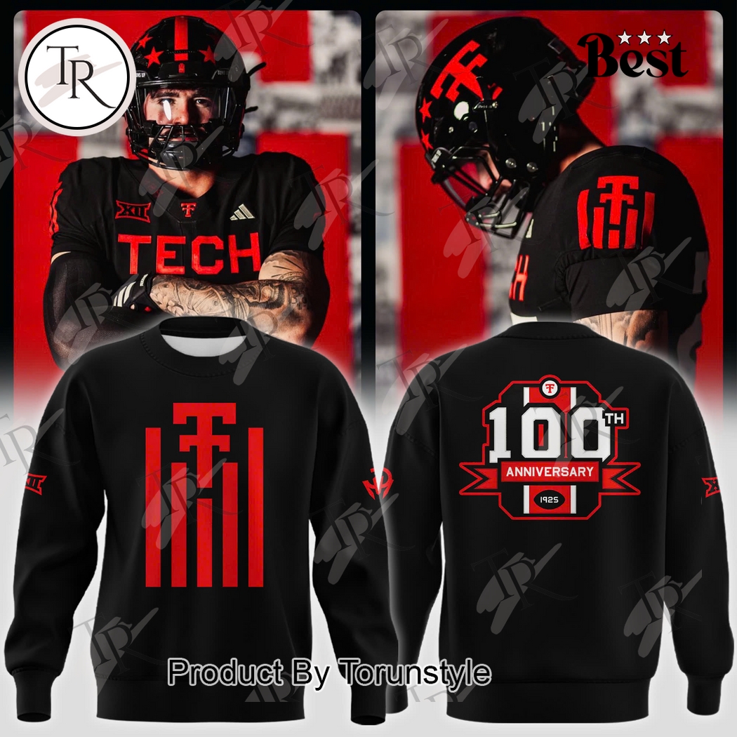 Texas Tech Red Raiders Football 100th Anniversary Special Edition Hoodie Texas Tech Red Raiders Football 100th Anniversary Special Edition Hoodie