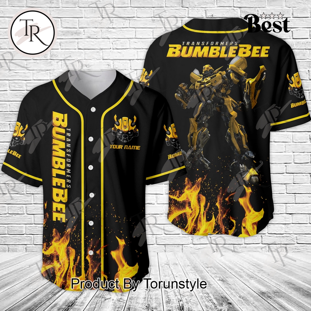 Transformers Bumblebee Custom Name Special Edition Baseball Jersey Transformers Bumblebee Custom Name Special Edition Baseball Jersey