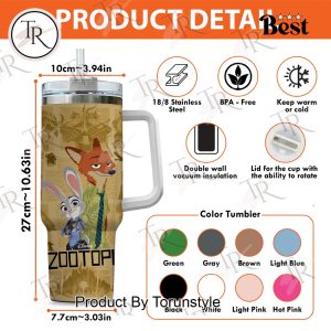 Zootopia 40oz Limited Edition Stanley Tumbler