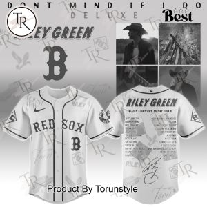 Boston Red Sox X Riley Green Tour Damn Country Music 2025 Limited Edition Baseball Jersey