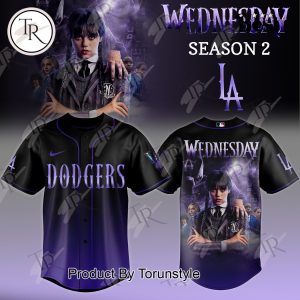 Los Angeles Dodgers X Wednesday Season 2 Limited Edition Baseball Jersey