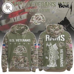 Los Angeles Rams – Happy Veterans Day Night Game 2025 Hoodie
