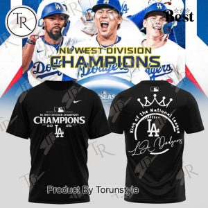Los Angeles Dodgers X NL West Division Champions 2025 Black Hoodie