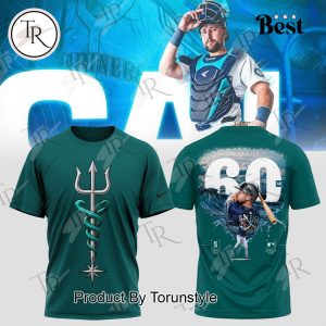 Seattle Mariners X Cal Raleigh Big Dumper 60 HR 2025 Green Hoodie