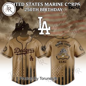 Los Angeles Dodgers X U.S. Marine Corps 250th Birthday Brown Edition 2025 Baseball Jersey Los Angeles Dodgers X U.S. Marine Corps 250th Birthday Brown Edition 2025 Baseball Jersey