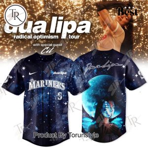 Seattle Mariners X Dua Lipa 2025 Radical Optimism Tour Special Edition Baseball Jersey