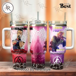 Linkin Park – Emily Armstrong and Chester Bennington 40oz Tumbler