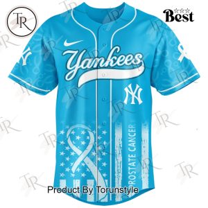 New York Yankees X Prostate Cancer Awareness Blue Edition 2025 Baseball Jersey