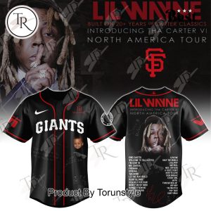 San Francisco Giants X Lil Wayne – Tour Tha Carter VI Black Edition Baseball Jersey