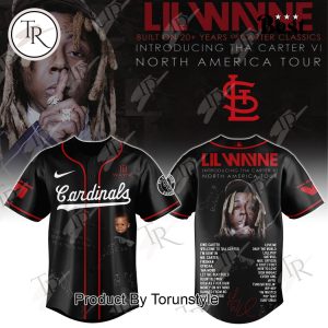 St. Louis Cardinals X Lil Wayne – Tour Tha Carter VI Black Edition Baseball Jersey