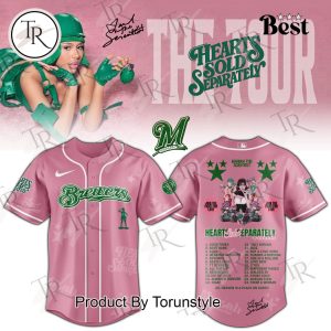 Milwaukee Brewers X Mariah the Scientist Tour Hearts Sold Separately Baseball Jersey