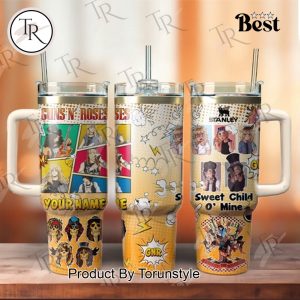 Guns N’ Roses Custom Name 40oz Tumbler