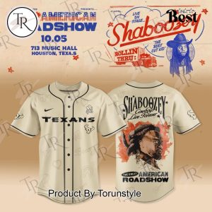 Houston Texans X Shaboozey The Great American Roadshow 2025 Baseball Jersey