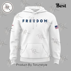 Charlie Kirk – FREEDOM White Edition Ver 2 Hoodie