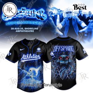 Oakland Athletics X The Offspring Tour 2025 SUPERCHARGED Worldwide in ’25 Baseball Jersey